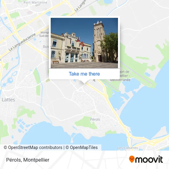 Pérols map