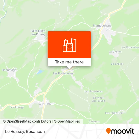 Le Russey map