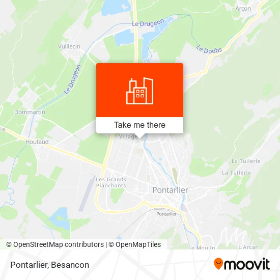 Pontarlier map