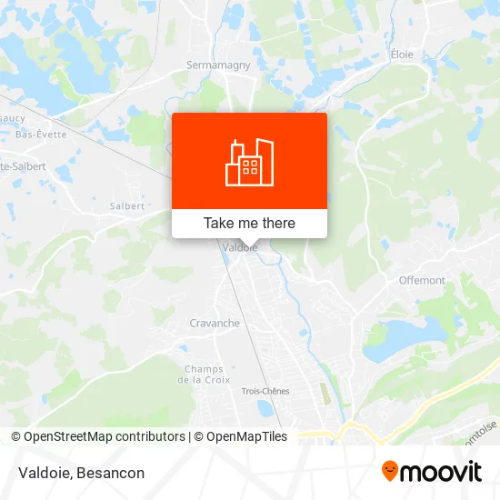 Valdoie map