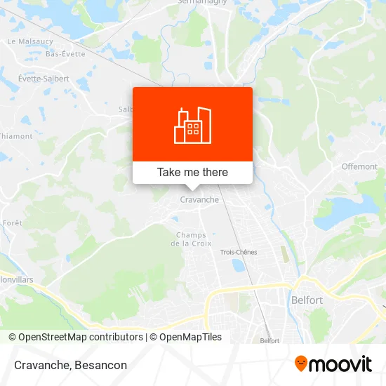 Cravanche map