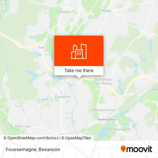 Foussemagne map