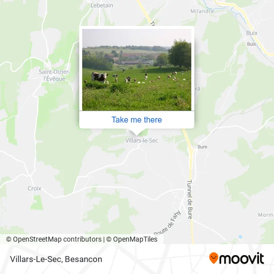 Villars-Le-Sec map