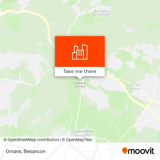 Ornans map