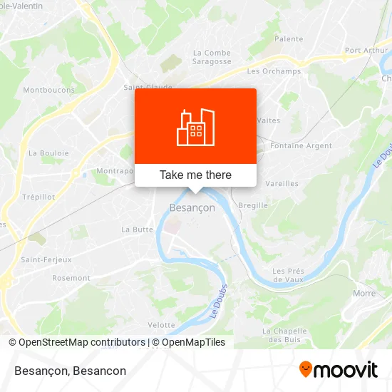 Besançon map