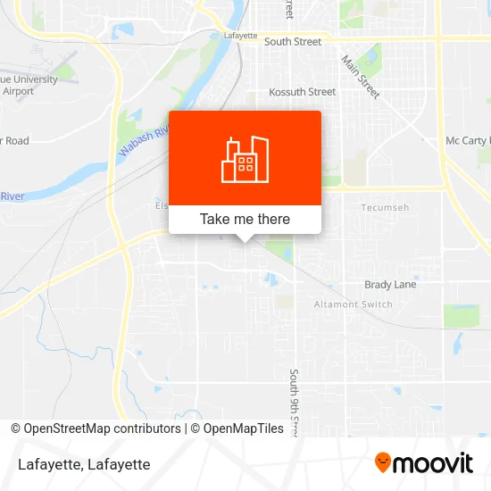 Lafayette map