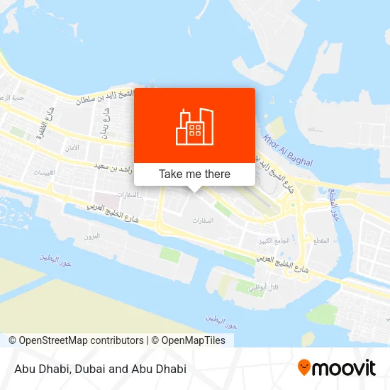 Abu Dhabi map