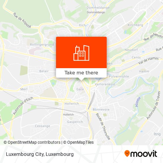 Luxembourg City map