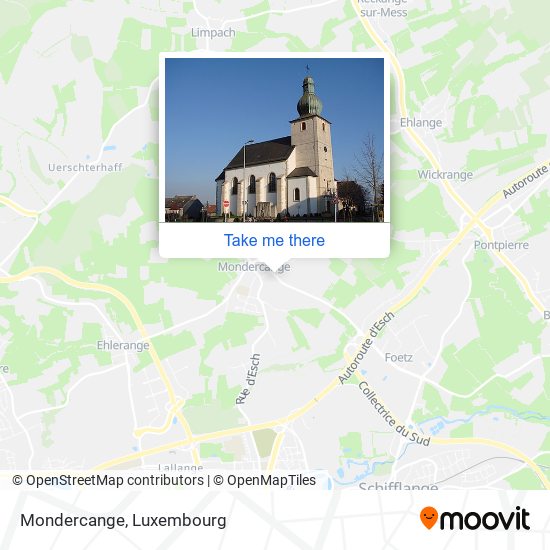 Mondercange map
