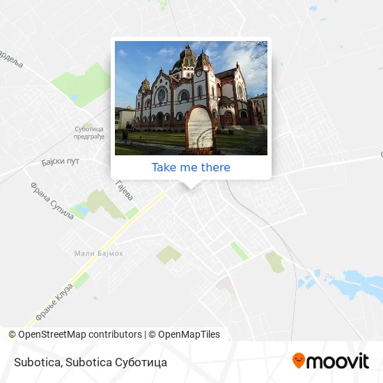 Subotica map