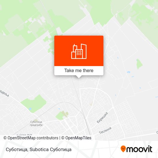 Суботица map