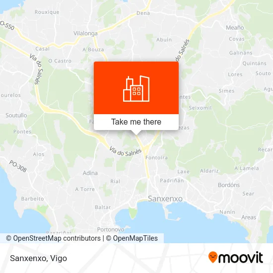 Sanxenxo map