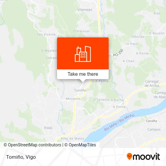 Tomiño map