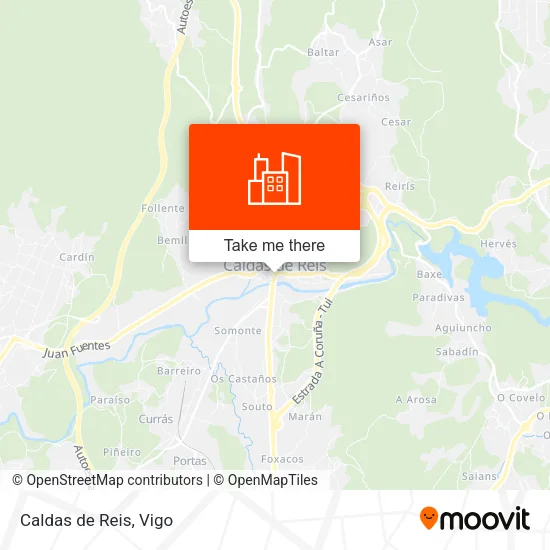 Caldas de Reis map