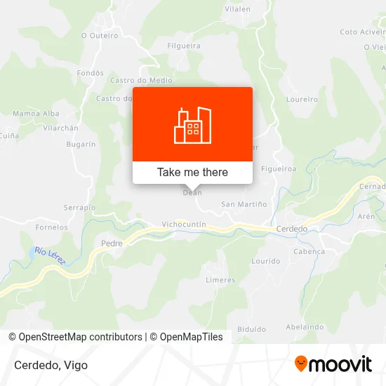 Cerdedo map