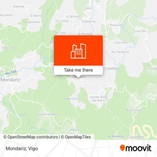 Mondariz map