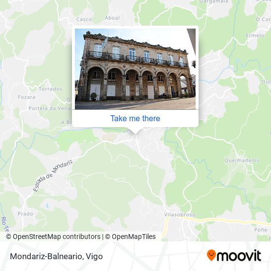 Mondariz-Balneario map