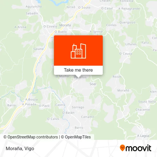 Moraña map