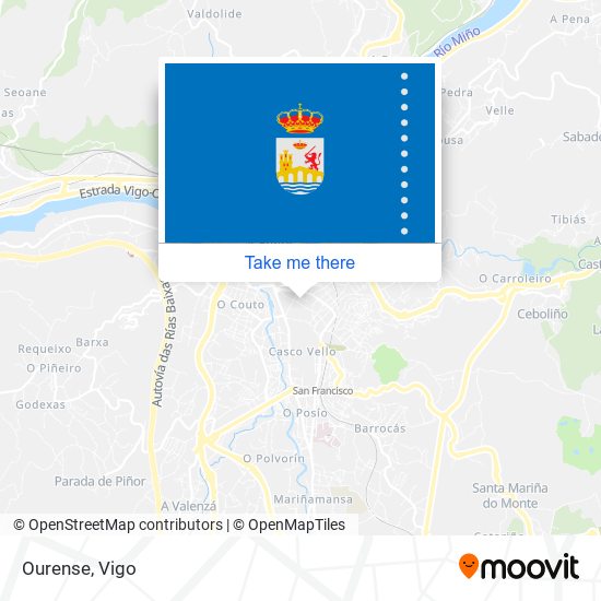 Ourense map