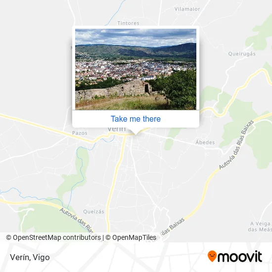 Verín map