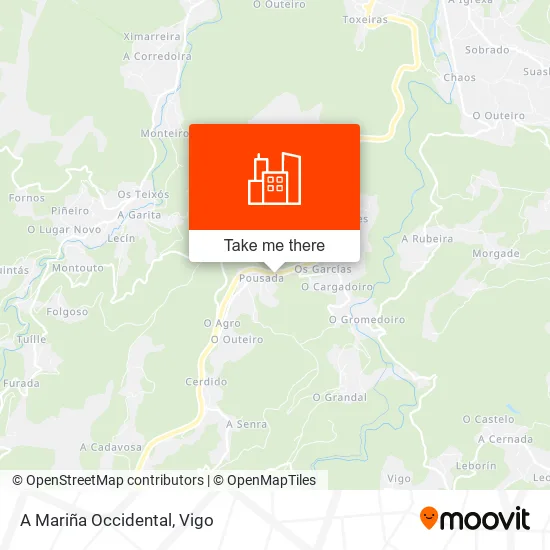 A Mariña Occidental map