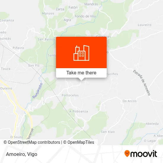 Amoeiro map