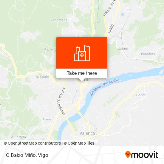 O Baixo Miño map