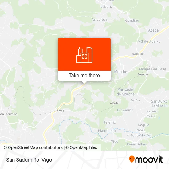 San Sadurniño map