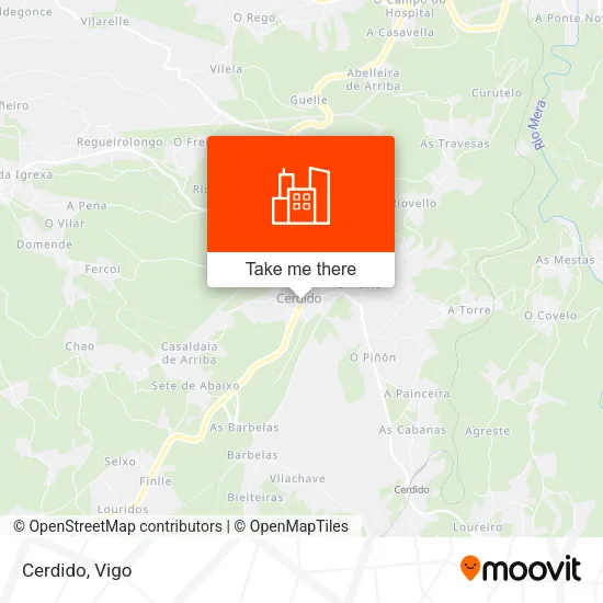 Cerdido map