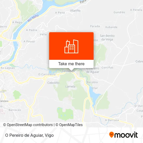 O Pereiro de Aguiar map