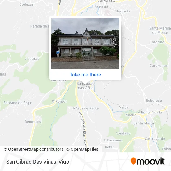 San Cibrao Das Viñas map