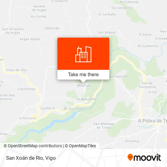 San Xoán de Río map