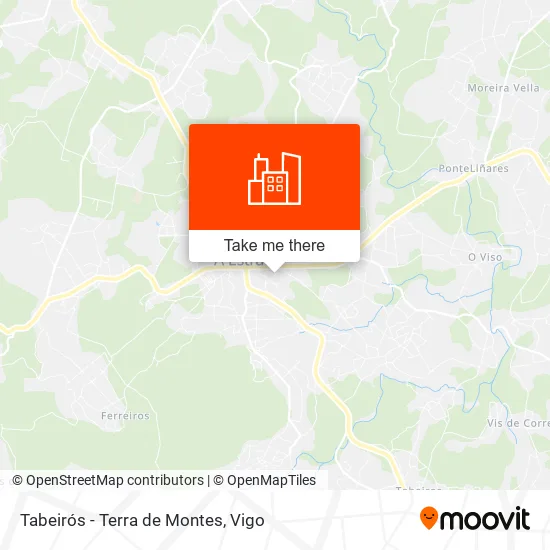 Tabeirós - Terra de Montes map