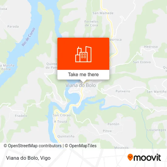 Viana do Bolo map