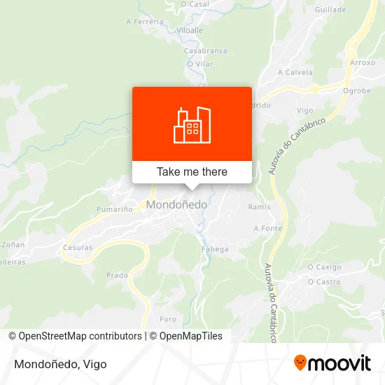 Mondoñedo map