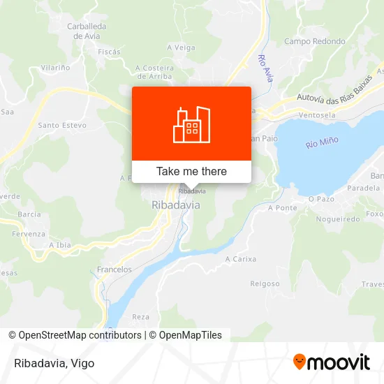 Ribadavia map