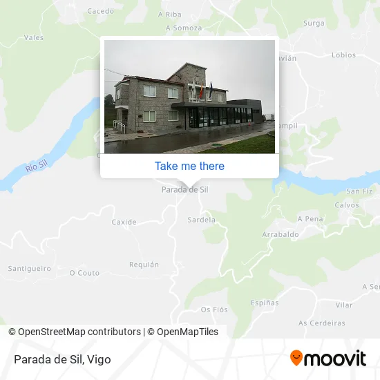 Parada de Sil map