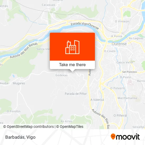 Barbadás map