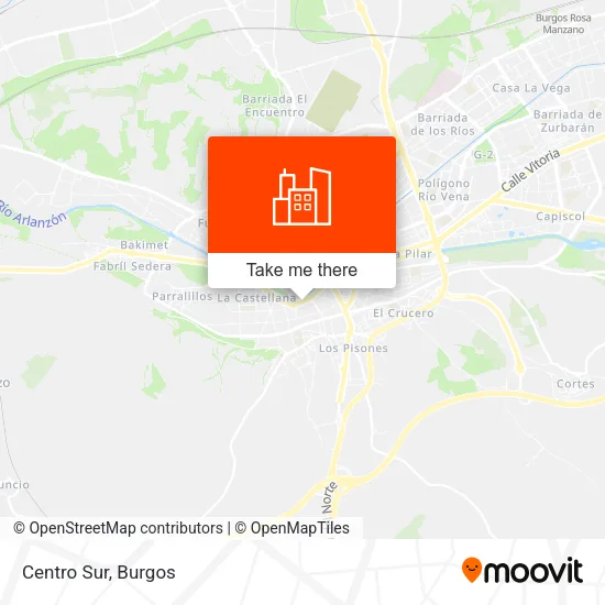 Centro Sur map