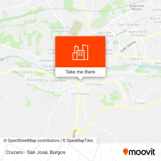 Crucero - San José map