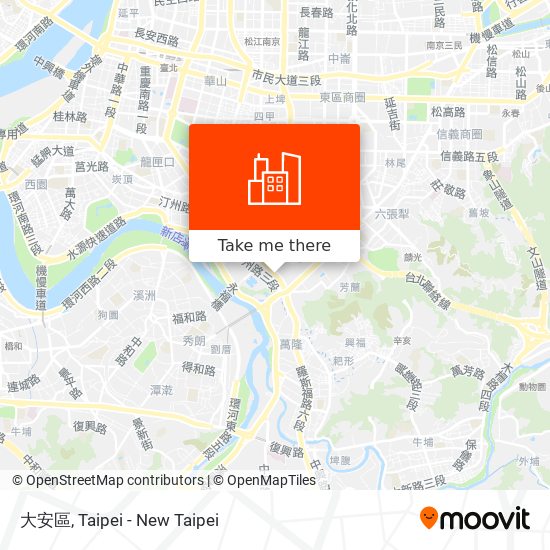 大安區 map