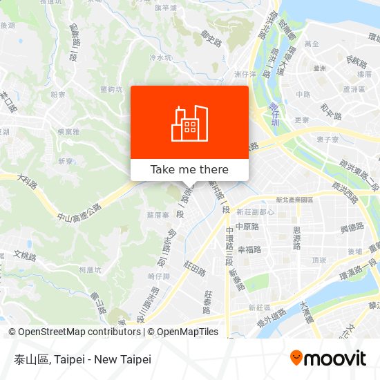 泰山區 map