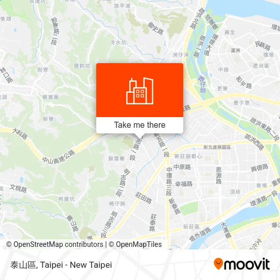 泰山區 map