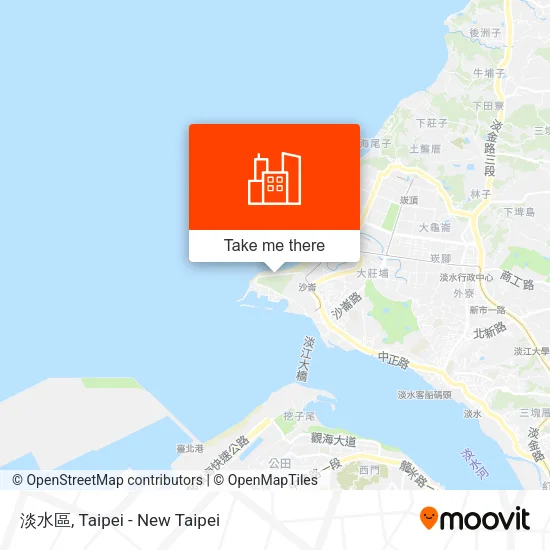 淡水區 map