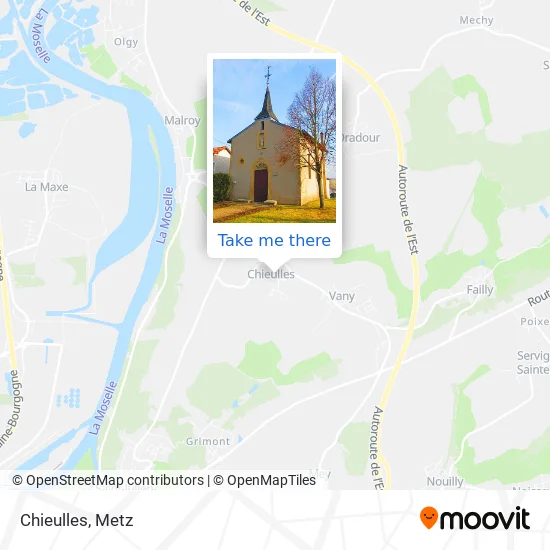 Chieulles map