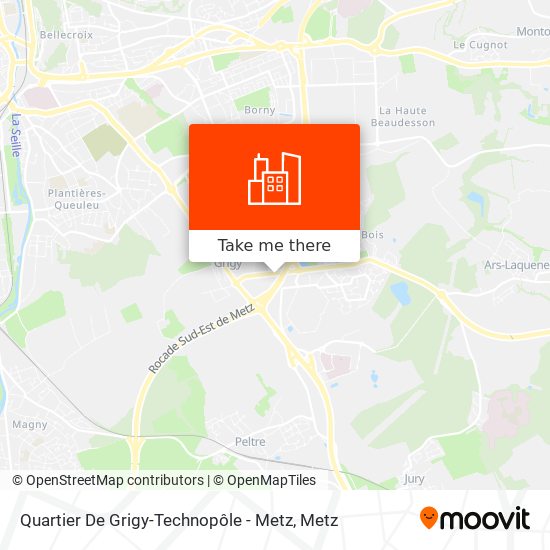 Quartier De Grigy-Technopôle - Metz map