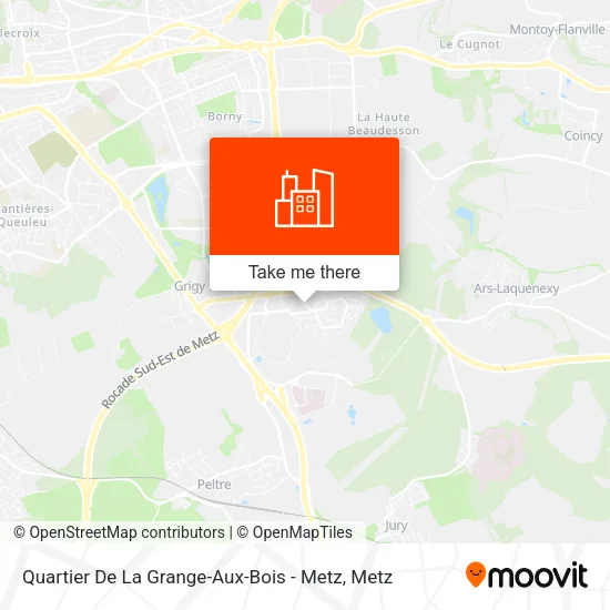 Quartier De La Grange-Aux-Bois - Metz map