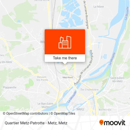 Quartier Metz-Patrotte - Metz map