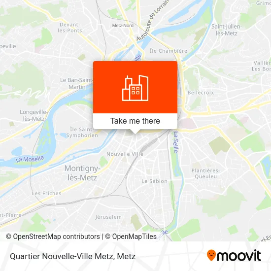 Quartier Nouvelle-Ville Metz map