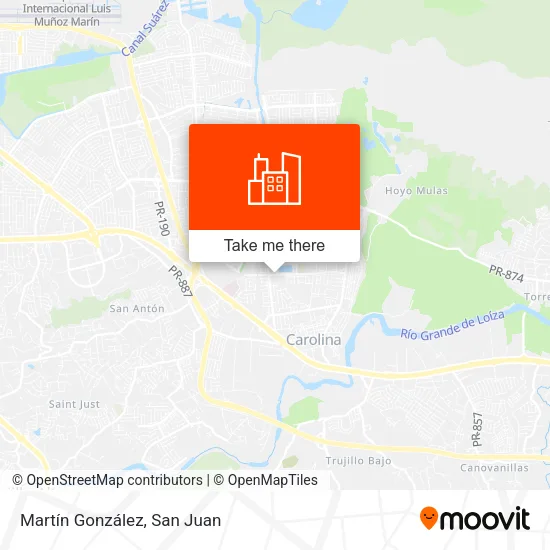 Martín González map